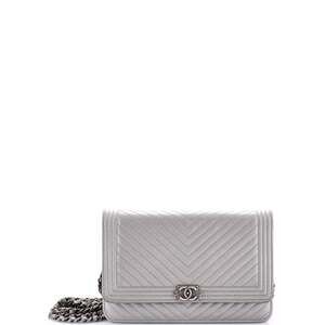 Chanel Boy Wallet On Chain Chevron #194891C15